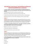 NUR 2459 Exam 1 V1&ndash;V3 &vert; NUR 2459 Mental and Behavioral Health Nursing &vert; Actual Q&A with Rationale &lpar;NUR2459 Exam 1&rpar; &vert; Rasmussen