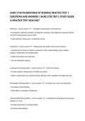 NURS 2730 FOUNDATIONS OF NURSING PRACTICE TEST 1 QUESTIONS AND ANSWERS &vert; NURS 2730 TEST 1 STUDY GUIDE & PRACTICE TEST 2026&sol;2027