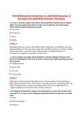 NUR 2058 Final Exam V1&ndash;V3 &vert; NUR 2058 Dimensions of Nursing Practice &vert; Actual Q&A with Rationale &lpar;NUR2058 Final Exam&rpar; &vert; Rasmussen