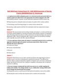 NUR 2058 Exam 4 Actual Exam V2 &vert; NUR 2058 Dimensions of Nursing &NewLine;Practice &lpar;NUR2058 Exam 4&rpar; &vert; Rasmussen