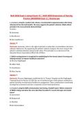 NUR 2058 Exam 1 Actual Exam V1 &vert; NUR 2058 Dimensions of Nursing &NewLine;Practice &lpar;NUR2058 Exam 1&rpar; &vert; Rasmussen