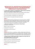 NUR 641EA Exam 4 V3 &vert; NUR 641EA Advanced Pathophysiology and &NewLine;Pharmacology for Nurse Educators &vert; Actual Q&A with Rationale &NewLine;&lpar;NUR641EA Exam 4&rpar; &vert; Grand Canyon University