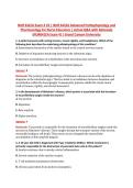NUR 641EA Exam 4 V2 &vert; NUR 641EA Advanced Pathophysiology and &NewLine;Pharmacology for Nurse Educators &vert; Actual Q&A with Rationale &NewLine;&lpar;NUR641EA Exam 4&rpar; &vert; Grand Canyon University