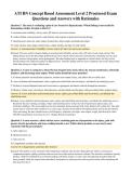 ATI RN Concept Based Assessment Level 2 Proctored Exam&NewLine;Questions and Answers with Rationales
