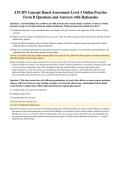 ATI RN Concept Based Assessment Level 3 Online Practice&NewLine;Form B Questions and Answers with Rationales
