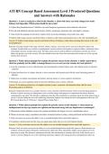 ATI RN Concept Based Assessment Level 3 Proctored Questions&NewLine;and Answers with Rationales