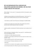 BPS 4102 BIOPHARMACEUTICAL GUIDELINES AND REGULATIONS QUESTIONS AND ANSWERS &vert; BPS 4102 STUDY GUIDE & PRACTICE TEST 2026&sol;2027