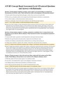 ATI RN Concept Based Assessment Level 4 Proctored Questions&NewLine;and Answers with Rationales