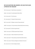 BPS 4102 QUESTIONS AND ANSWERS &vert; BPS 4102 STUDY GUIDE & PRACTICE TEST 2026&sol;2027