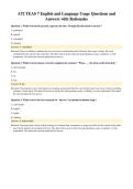 ATI TEAS 7 English and Language Usage Questions and&NewLine;Answers with Rationales