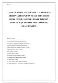 CAISS CERTIFICATION EXAM 2 &ndash; CERTIFIED &NewLine;ABBREVIATED INJURY SCALE SPECIALIST &NewLine;STUDY GUIDE &vert; LATEST UPDATE 2026&sol;2027 &vert; &NewLine;PRACTICE QUESTIONS AND ANSWERS &vert; &NewLine;EXAM REVIEW&period;
