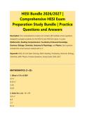 HESI Bundle 2026&sol;2027 &vert; &NewLine;Comprehensive HESI Exam &NewLine;Preparation Study Bundle &vert; Practice &NewLine;Questions and Answers 