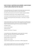 NUR 353 EXAM 2 QUESTIONS AND ANSWERS &vert; NUR 353 EXAM 2 STUDY GUIDE & PRACTICE TEST 2026&sol;2027
