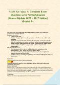 NURS 5461 Quiz 1 &vert; Complete Exam Questions with Verified Answers &lpar;Newest Update 2026 &ndash; 2027 Edition&rpar; Graded A&plus;&NewLine;&NewLine;