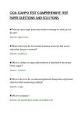 COA JCAHPO TEST COMPREHENSIVE TEST&NewLine;PAPER QUESTIONS AND SOLUTIONS&NewLine;