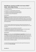 NSG 3500 Exam 1 Questions and 100&percnt; Correct Answers 2026&sol;27&NewLine;Update &ndash; Galen College of Nursing&NewLine;