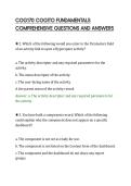 COG170 COGITO FUNDAMENTALS&NewLine;COMPREHENSIVE QUESTIONS AND ANSWERS