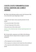 COG170 COGITO FUNDAMENTALS EXAM&NewLine;ACTUAL QUESTIONS AND CORRECT&NewLine;ANSWERS&NewLine;