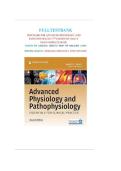 Test Bank for Advanced Physiology and Pathophysiology&colon; Essentials for Clinical Practice &lpar;2nd Edition&rpar; by Nancy C&period; Tkacs & Linda L&period; Mema &vert; All Chapters Included with Verified Answers