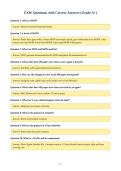 EXW Questions with Correct Answers &lpar;Grade A&plus;&rpar;