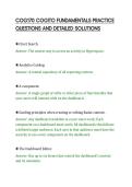 COG170 COGITO FUNDAMENTALS PRACTICE&NewLine;QUESTIONS AND DETAILED SOLUTIONS&NewLine;