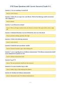 FNP Exam Questions with Correct Answers &lpar;Grade A&plus;&rpar;