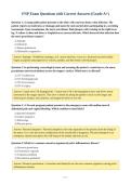 FNP Exam Questions with Correct Answers &lpar;Grade A&plus;&rpar;&NewLine;