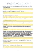 FTT 111 Questions with Correct Answers &lpar;Grade A&plus;&rpar;