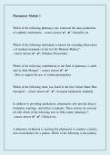 PharmSeer Module 1 &vert; Questions & Answers &vert; Exam Study Guide