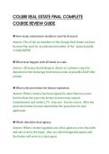 COLIBRI REAL ESTATE FINAL COMPLETE&NewLine;COURSE REVIEW GUIDE&NewLine;
