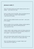 PharmSeer Module 11 &vert; Questions & Answers &vert; Exam Study Guide