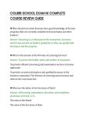 COLIBRI SCHOOL EXAM NJ COMPLETE&NewLine;COURSE REVIEW GUIDE