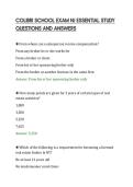 COLIBRI SCHOOL EXAM NJ ESSENTIAL STUDY&NewLine;QUESTIONS AND ANSWERS