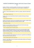 Package Deal-&semi;&semi;HAZMAT AWARENESS Exams with CORRECT Answers 