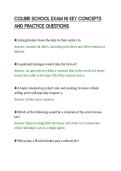 COLIBRI SCHOOL EXAM NJ KEY CONCEPTS&NewLine;AND PRACTICE QUESTIONS