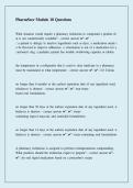 PharmSeer Module 18 Questions & Answers &vert; Exam Practice
