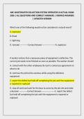 ABC WASTEWATER COLLECTION SYSTEM OPERATOR III ACTUAL EXAM 2026 &vert; ALL QUESTIONS AND CORRECT ANSWERS &vert; VERIFIED ANSWERS &vert; UPDATED VERISON