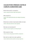 COLLEGE PHYSICS FREEDMAN CHAPTER 28&NewLine;COMPLETE COURSE REVIEW GUIDE