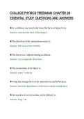 COLLEGE PHYSICS FREEDMAN CHAPTER 28&NewLine;ESSENTIAL STUDY QUESTIONS AND ANSWERS