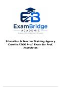 Education & Teacher Training Agency Croatia AZOO Prof&period; Exam for Prof&period; Associates