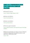 COMD 5070 COMPREHENSIVE EXAM&NewLine;STUDY GUIDE WITH COMPLETE&NewLine;SOLUTIONS
