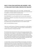 NURS 171 FINAL EXAM QUESTIONS AND ANSWERS &vert; NURS 171 FINAL EXAM STUDY GUIDE & PRACTICE TEST 2026&sol;2027