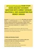ATI Proctored Fundamentals EXAM STUDY &NewLine;GUIDE 2026&sol;2027 ACCURATE &NewLine;QUESTIONS WITH CORRECT DETAILED &NewLine;SOLUTIONS &vert;&vert; 100&percnt; GUARANTEED PASS &NewLine;NEWEST VERSION 