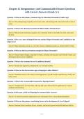 Chapter 41 Integumentary and Communicable Diseases Questions&NewLine;with Correct Answers &lpar;Grade A&plus;&rpar;