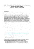 ACRP-CP Exam 2026&sol;2027 &ndash; Clinical Research Professional Certification &vert; 100 Practice Questions with Verified Answers & Complete Study Guide