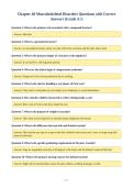 Chapter 40 Musculoskeletal Disorders Questions with Correct&NewLine;Answers &lpar;Grade A&plus;&rpar;&NewLine;