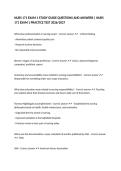 NURS 171 EXAM 1 STUDY GUIDE QUESTIONS AND ANSWERS &vert; NURS 171 EXAM 1 PRACTICE TEST 2026&sol;2027