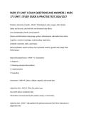 NURS 171 UNIT 1 EXAM QUESTIONS AND ANSWERS &vert; NURS 171 UNIT 1 STUDY GUIDE & PRACTICE TEST 2026&sol;2027