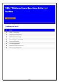 NR547 Midterm Exam Questions & Correct Answers &vert; Complete Package Bundle