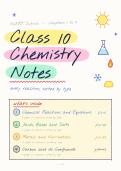 CLASS 10 CHEMISTRY EQUATION REVISION&NewLine;
